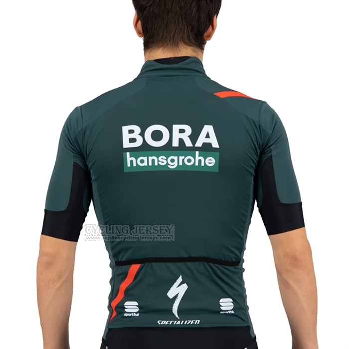 2021 Cycling Jersey Bora-Hansgrone Green Short Sleeve and Bib Short